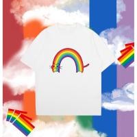 ราคา <HOT> 2024เดือนแห่งความภาคภูมิใจ ธงสายรุ้ง LGBT Pride Month LGBT Rainbow Flag T-shirt เสื้อยืดแขนสั้นผู้ชายและผู้หญิง (26202851608)