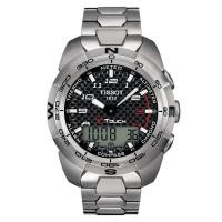 ราคา Tissot T-Touch Expert Titanium Quartz ทิสโซต์ ทีทัช สีดำ เงิน T0134204420200 นาฬิกาผู้ชาย (7744785297)