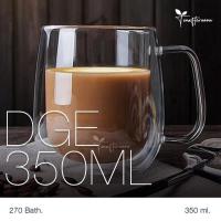 ราคา DGE350ML แก้วสองชั้นหูจับ ทรงสูงขนาด 350 ml (5433045804)