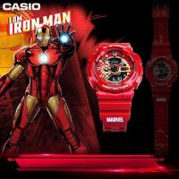 ราคา KK g-shock GA-110 Marvel series นาฬิกาสปอร์ตสีแดงทั้งหมด IRONMAN-4PR Limited Edition Gold Resin Band กันน้ํา V846 (40376534382)