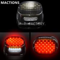 ราคา MAC ควัน LED ไฟท้ายไฟเบรกรายละเอียดต่ำสำหรับ Harley Dyna ELectra GLide ถนนฉุยฉายไขมันบอยถนนกษัตริย์ XL 833 1200ST (27189279199)