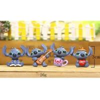 ราคา ตุ๊กตาการ์ตูนสติช Stitch ขนาด 3-3.5 ซม.(1 เชต มี 4 ชิ้น) (537196464)