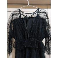 ราคา เดรสลูกไม้ผ้ามุ้งแต่งแฟชั่นมีซับในผ้านิ่มไม่คันอก40ยาว33นิ้ว (26043857727)