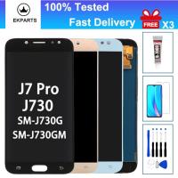 ราคา ทดสอบ 100% สําหรับ Samsung Galaxy J7 Pro J730 จอแสดงผล LCD Touch Screen Digitizer Assembly Parts J730GM/DS J730G/DS (40616870659)