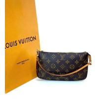 ราคา Louis Vuitton Monogram Pochette Bag Y2002 (รับประกันสินค้าแท้ 100%) (22342429528)