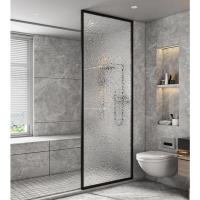 ราคา ฉากกระจกในห้องอาบน้ำ ประตูกระจกกั้นน้ำครึ่งฉาก ห้องอาบน้ำ ฉากกั้นห้องน้ำ (27729064138)