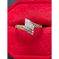 ราคา สินค้าหลุดจำนำแหวนเพชรแท้ตัวเรือนทอง14K เพชรแท้2ตังค์16เม็ด เพชรแท้มีใฝดำบ้างแต่ไฟดีมากๆ ไซต์53ครึ่ง หนัก2กรัม (28311506506)