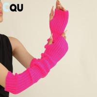 ราคา CQU Winter Arm Warmer, Lolita Style Soft Fingerless Gloves, คุณภาพสูงถัก Long Gothic Mittens (47403546483)