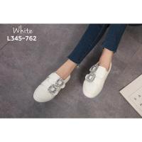 ราคา รองเท้าผ้าใบทรง slip on สวมใส่ง่าย อะไหล่เพชร (2622602753)