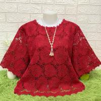 ราคา เสื้อลูกไม้ผ้านิ่ม750ผ้านิ่มใส่สบายมีซับในทั้งตัวจร้า (25267769300)