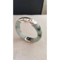 ราคา กำไลหยกพม่าเจไดต์ งานครอบเงินแท้ (3644215968)