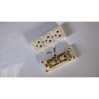 ราคา เต้ารับ 3 ขา เเบบเสียบขากลมและแบน มีกราวด์ เต้ารับไฟฟ้า3ขา 3เต้า 3ช่อง มีกราวด์ (18589185324)