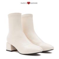 ราคา Coatover x flat2112 classic mid heel boot (5912386021)
