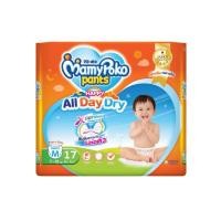 ราคา MAMY POKO Pants Happy All Day Dry กางเกงผ้าอ้อมเด็กสำเร็จรูป Size M (แพ็ค 17 ชิ้น) (24736957493)
