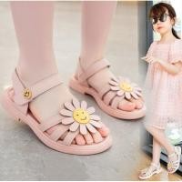 ราคา พร้อมส่งรองเท้ารัดส้นเด็กผู้หญิง รองเท้าเด็กหญิงใส่สบายลายดอกไม้ (8682194853)