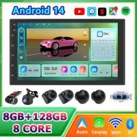 ราคา (8-core 8GB+128GB) จอ android รถยนต์ 7 นิ้ว / 9 นิ้ว / 10 นิ้วพร้อมกล้อง 360 กล้อง Android 14 QLED 1280*720P จอติดรถยนต์ 2DIN (27833469482)