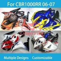 ราคา CBR1000RR 06 07 Free Custom Fairings for Honda CBR 1000RR 2006 2007 Racing Motorcycle Body Parts Se (45203518382)
