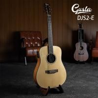 ราคา Gusta DJS2-E กีตาร์โปร่งไฟฟ้า DJS2E Music Arms (16666442487)