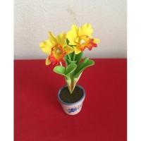 ราคา กระถางดอกแคทลียา(เหลือง)4”ดินปั้น (4661273894)