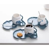 ราคา แก้วน้ำ แก้วกาแฟ เซรามิค ลายช้างน่ารักๆ พร้อมถาดรอง รูปช้าง CH0791 โปรดอ่านรายละเอียดก่อนสั่งซื็อคะ (21354879425)