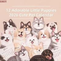 ราคา สิงห์ ปฏิทินคิตตี้,วางแผนเวลาหนาลูกสุนัขชุด2026ปฏิทิน,การ์ตูนรายเดือนกําหนดไม้สุนัขแมวสก์ท็อปตกแต่งของขวัญวันเกิด (28193522817)