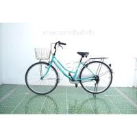 ราคา จักรยานแม่บ้านญี่ปุ่น - ล้อ 26 นิ้ว - ไม่มีเกียร์ - สีเขียว [จักรยานมือสอง] (44467511082)