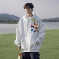 ราคา เซ็ตเสื้อกันหนาวและหมวกแขนยาวสไตล์อเมริกัน พิมพ์การ์ตูนมินเนี่ยน สีกรมท่าสำหรับผู้ชายในฤดูหนาว (57501391295)