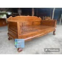 ราคา โซฟาไม้สัก แหย่งไม้สัก กว้าง 100ยาว 200 ราคา 12,00 บาทรอสินค้า 10-20 วัน (25671727936)