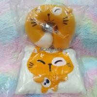 ราคา ของพรีเมี่ยม 24 shopping 7-catalog หมอนรองคอ หมอนหนุน แมวสีส้ม พร้อมผ้าปิดตา สำหรับทาสแมวส้ม Premium pillow (4478662274)