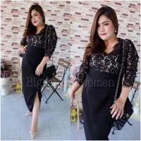 ราคา เดรสลูกไม้ คนอ้วน (184717033)