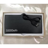ราคา Powebank 50000mAh สีดำ แบตเตอรี่สำรอง Super Slim 50000 mAh (2637268534)