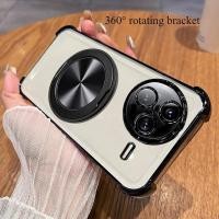 ราคา เคส POCO F7 Ultra F7 Pro ชุบโลหะด้วยไฟฟ้าโปร่งใส 360° ตัวยึดหมุนได้ TPU ฝาครอบป้องกันการตกสําหรับ POCO F7 Pro Ultra (27031428155)