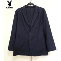 ราคา Playboy เสื้อสูทลำลอง เบลเซอร์ สีกรม อก 45 นิ้ว มือสอง มีตำหนิ (26635890647)