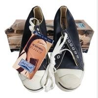 ราคา แท้ 100% Converse jack pursell Made in USA. รองเท้าผ้าใบ หนังสีดำ vintage 90 เบอร์ 7.5 Deadstock (27157776577)