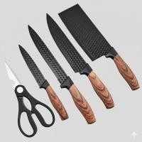 ราคา ส่งด่วน ชุดมีดทำครัว 6 ชิ้น มีดทำครัว ชุดมีด มีดทำอาหาร หั่นอาหาร [คม สวย หรูหรา] (43758728588)