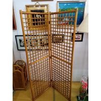 ราคา ฉากกั้น ฉากหวาย ฉากกั้นห้องหวาย 2 บานพับ สไตล์ญี่ปุ่น ฉากหวาย สองพับ ฉาก 2พับ (21838424975)