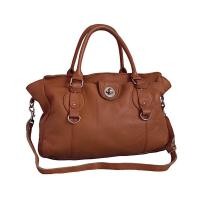 ราคา [กระเป๋ามือสอง] กระเป๋าสะพายหนังแท้ หนังวัวแท้! มีสายยาว! 14นิ้ว สีน้ำตาล กระเป๋าสภาพดี กระเป๋าสะพายข้าง (26074916527)