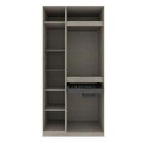 ราคา Koncept Furniture ตู้เสื้อผ้าบานเปิด 100 ซม. สีเทาอ่อน รุ่น BLOX 19216691