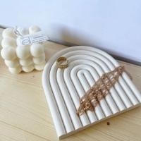 ราคา [พร้อมส่ง] ถาดปูน (คลื่น) พร็อพถ่ายภาพสินค้า ถาดปูนใส่เทียนหอม ถาดปูนminimal (16984262707)