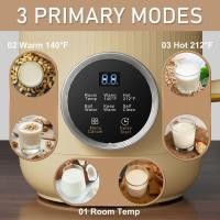 ราคา Nut Milk Maker, 20 oz(600ml) Homemade Almond, Oat, Soy, Coconut, Plant Based and Non Dairy Beverages, Milk Blender Machine with Delay Start, Keep Warm, Boil Water, Self Cleaning (42576067913)