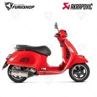 ราคา ท่อสูตร/ท่อแต่ง/ท่อไอเสีย Akrapovic Slip on new shape : for Vespa GTS/GTV300HPE [ under 2022 ] (58151534666)