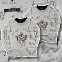 ราคา เสื้อยืดมือสองแขนยาว แบรนด์สเก็ต สตรีทแฟชั่น size S (27329136189)