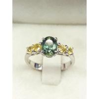 ราคา แหวนพลอยเขียวส่องแท้ (14344140155)