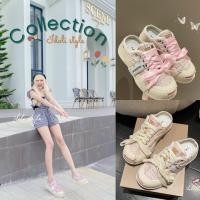 ราคา Idoli style รองเท้าผ้าใบเสริมส้นแนวเกาหลี พร้อมส่งในไทย (16083421040)