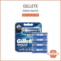 ราคา [Gillette] ใบมีดโกน Mach3 สำหรับผู้ชาย, 4 ชิ้น, 8 ชิ้น (24881178779)