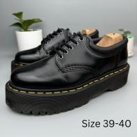 ราคา Dr.Martens 8053 QUAD BlackSmooth มือสองของแท้100% รองเท้าหนังพื้นสูง (26322035862)