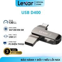 ราคา USB 3.1 32GB/ 64GB/ 128GB/ 256GB Lexar Dual Drive D400 Type-C/ Type-A, ความเร็ว 130Mb/s, เข้ากันได้กับ PC/ MAC/ Android (25644512796)