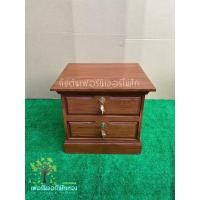 ราคา ตู้หัวเตียงไม้สัก เอกสาร เอนกประสงค์ เก็บของ ตู้ไม้สัก 2 ลิ้นชัก ขนาด หน้ากว้าง 48 ลึก 43 สูง 42 ซม. (19375990252)