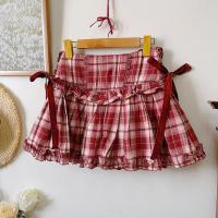 ราคา กระโปรงมินิลายตารางหมากรุกสีแดง Liz Lisa ของญี่ปุ่น (29438770341)