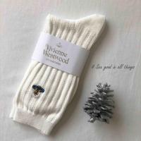 ราคา VIVIENNE WESTWOOD ถุงเท้าผู้หญิง ผ้าแคชเมียร์ ปักลายทาง ถุงเท้าแฟชั่นฤดูหนาว SOCKS เนื้อผ้าฝ้าย (18390091999)